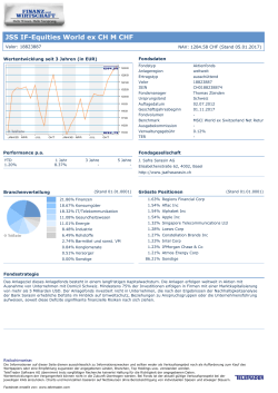 JSS IF-Equities World ex CH M CHF