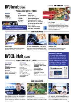 Inhalt DVD - GameStar-Shop