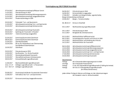 Terminplanung 2017