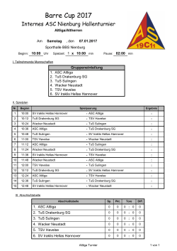 Spielplan - SV Iraklis Hellas eV Hannover