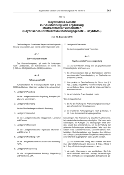 Bayerisches Gesetz zur Ausführung und Ergänzung strafrechtlicher