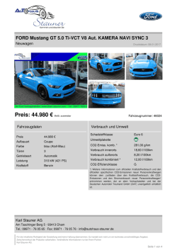 Inserat drucken - Autohaus Stauner in Cham