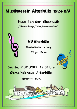 Frühjahrskonzert 2017 - Musikverein 1924 Alterkülz eV