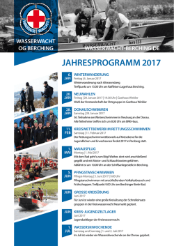 jahresprogramm 2017 - Wasserwacht Berching