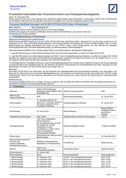 Produktinformationsblatt