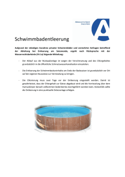 Schwimmbadentleerung
