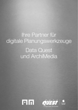 Ihre Partner f&uuml;r digitale Planungswerkzeuge Data Quest und