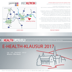 finden Sie den Programm-Flyer zum - E-HEALTH-COM