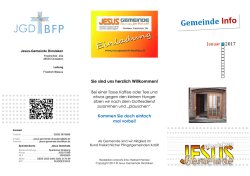Januar 2017 - Jesus-Gemeinde