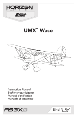 53378 EFL UMX Waco BNF Basic manual.indb