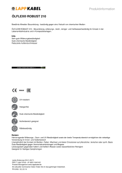 Produktinformation ÖLFLEX® ROBUST 210