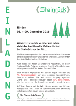 Einladung Weihnachtsaktion 2016 Steinrück.cdr
