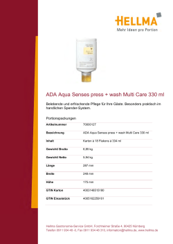 ADA Aqua Senses press + wash Multi Care 330 ml