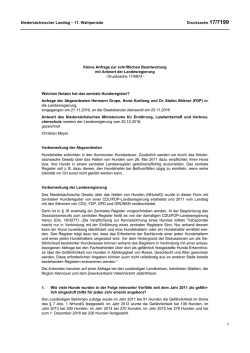 Drucksachen allgemein - Nieders&auml;chsischer Landtag