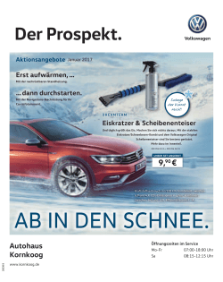 ab in den schnee. - Volkswagen Partner