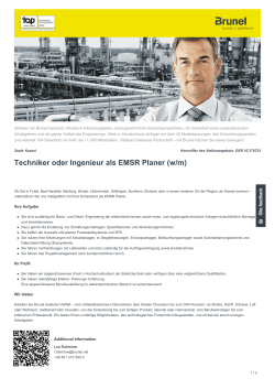 Techniker oder Ingenieur als EMSR Planer Job in Kassel