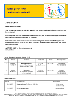Programm Januar 2017