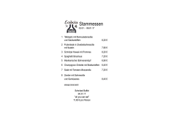 Wochenkarte - Schmelzer Brauhaus