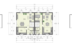 Gast 12.25 m² Küche 12.04 m² Wohnen 25.69 m² WC 2.25 m² Flur