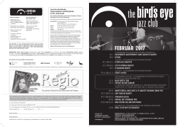 februar 2017 - the bird`s eye jazz club Basel