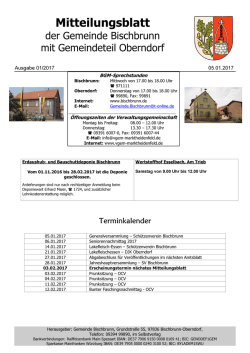 Januar 2017 - Gemeinde Bischbrunn