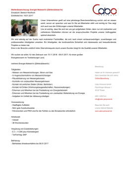 Energie-Ableser/in (Zählerableser/in)