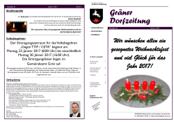 Dorfzeitung, J&auml;nner 2017