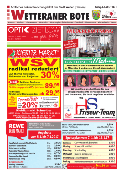 Wetteraner Boten - Stadt Wetter (Hessen)