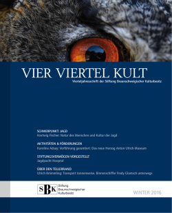 vier viertel kult - Stiftung Braunschweigischer Kulturbesitz