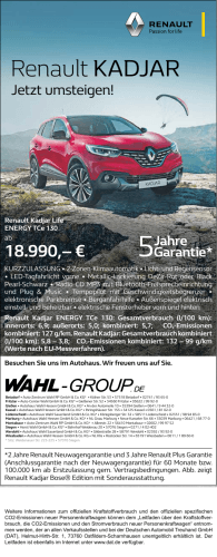 Renault KADJAR - Wahl