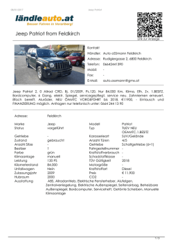 Jeep Patriot from Feldkirch