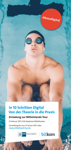 Programmflyer Mittelstandstour - IHK Nürnberg für Mittelfranken