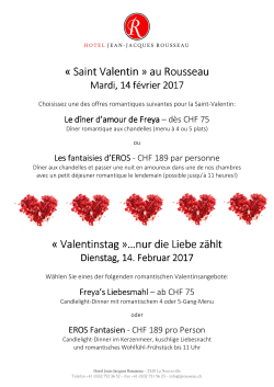 Saint Valentin Saint Valentin Saint Valentin - Hôtel Jean