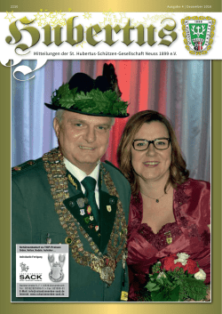 HUBERTUS Ausgabe 04/2016 - St. Hubertus-Sch&uuml;tzen