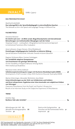 inhalt - Ernst Reinhardt Verlag e