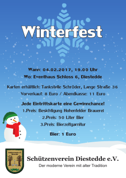 Winterfest - Schützenverein Diestedde e.V.