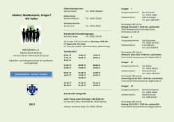 Gruppentermine Flyer 2017 - Kreuzbund