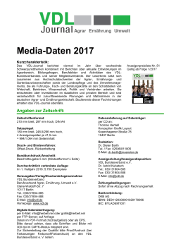 Media-Daten 2017 - VDL-Bundesverband Berufsverband Agrar
