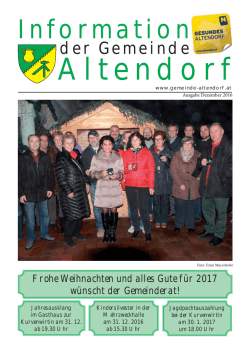 Information - Gemeinde Altendorf