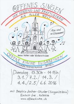 Flyer als pdf - Offene Kirche Elisabethen