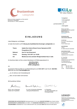 einladung - Klinikum Ludwigshafen