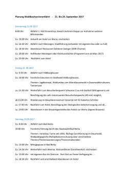 Planung Waldbesitzerinnenfahrt