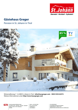 Gästehaus Greger in St. Johann in Tirol