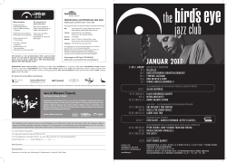 januar 2017 - the bird`s eye jazz club Basel
