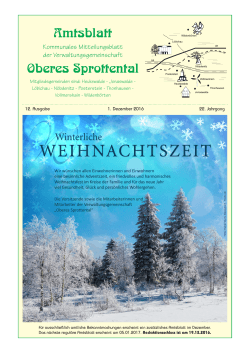 Amtsblatt Nr. 12 / 2016
