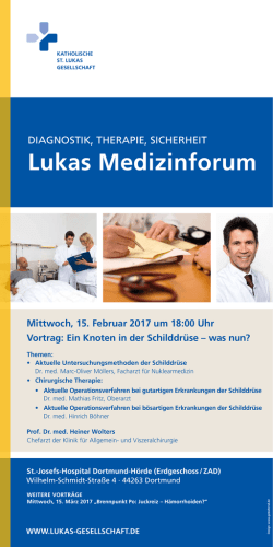 Ein Knoten in der Schilddr&uuml;se - was nun? - St.-Josefs
