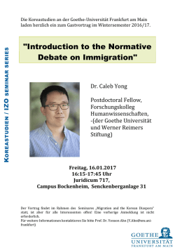 Introduction to the Normative Debate on Immigration