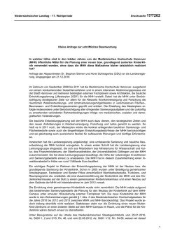 Drucksachen allgemein - Nieders&auml;chsischer Landtag