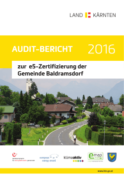 e5 Auditbericht f&uuml;r Baldramsdorf