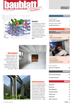 Inhalt: Baublatt 1